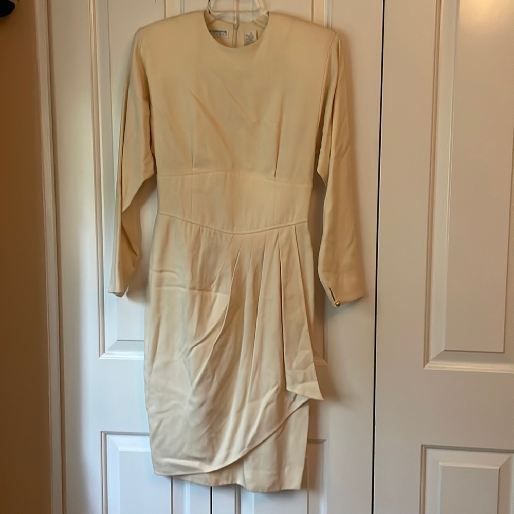 Liz Claiborne 90’s light yellow dress